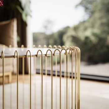 Stolik Kawowy MARBELLE II z marmurowym blatem