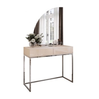 Toaletka kosmetyczna QUINNIE KASZMIR z lustrem LED chrom