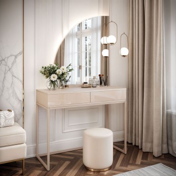 Toaletka kosmetyczna QUINNIE KASZMIR z lustrem LED