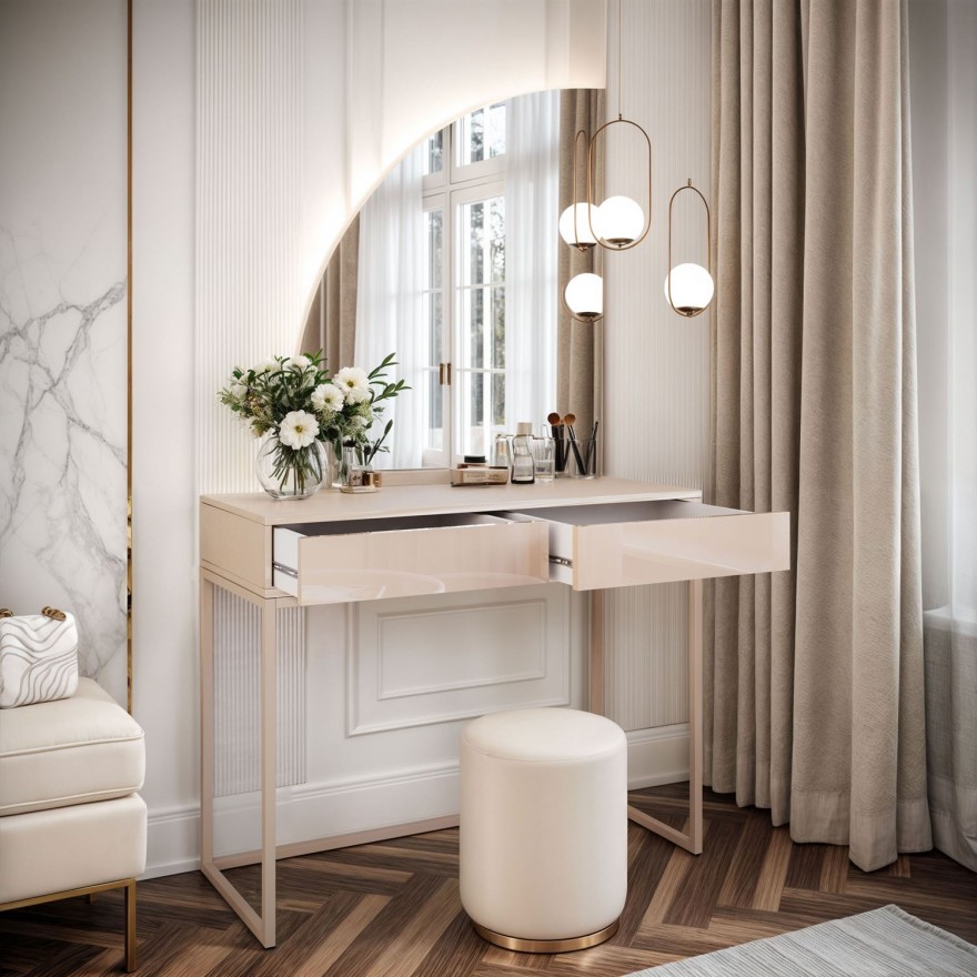 Toaletka kosmetyczna QUINNIE KASZMIR z lustrem LED