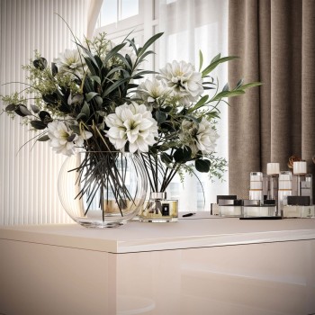 Toaletka kosmetyczna QUINNIE KASZMIR z lustrem LED