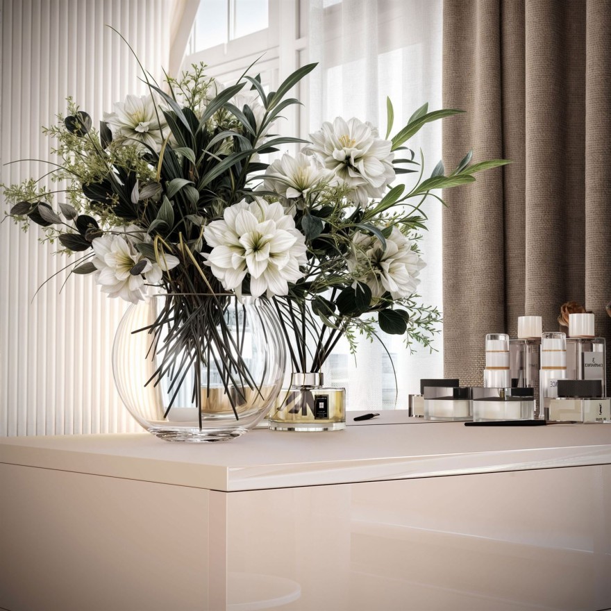 Toaletka kosmetyczna QUINNIE KASZMIR z lustrem LED