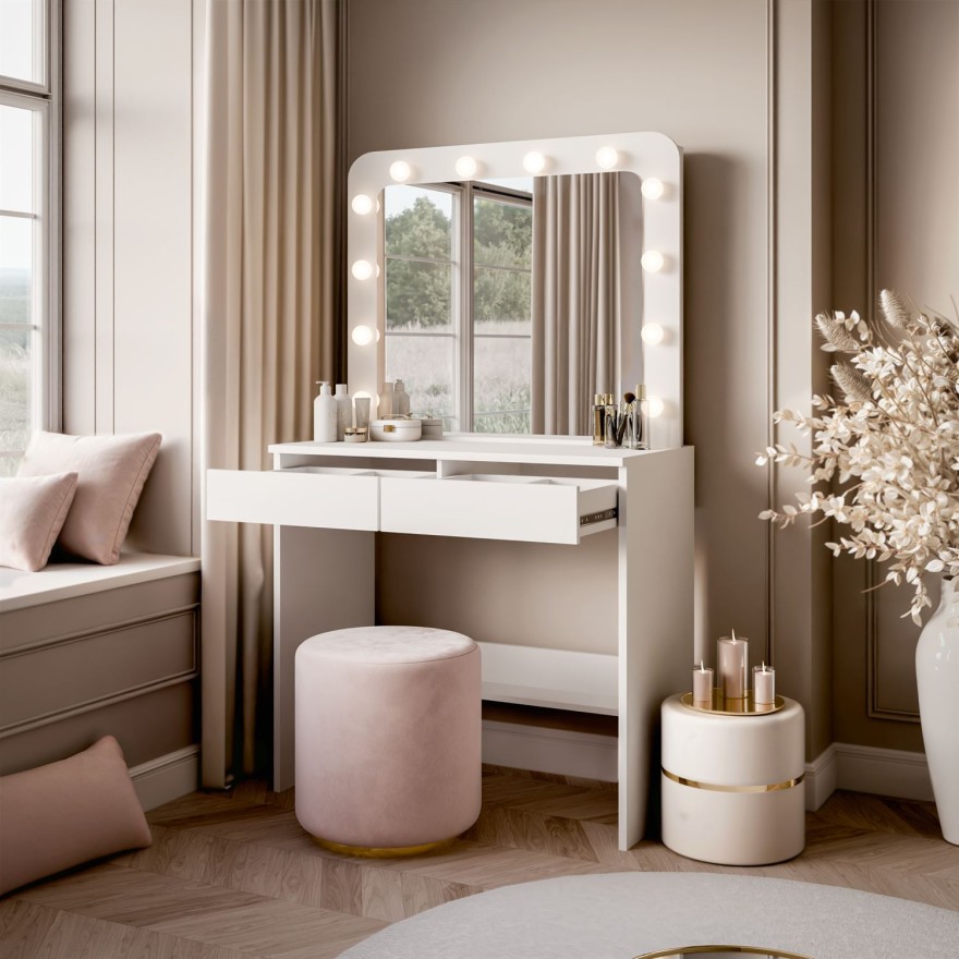 Toaletka LUMINE z lustrem i oświetleniem LED