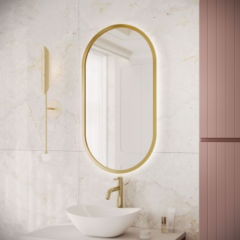 Owalne lustro FLORIS w...