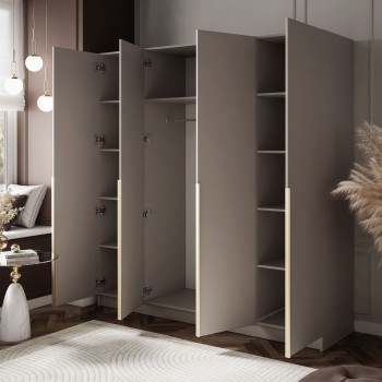 Czterodrzwiowa szafa SAVAGE 4D KASZMIR