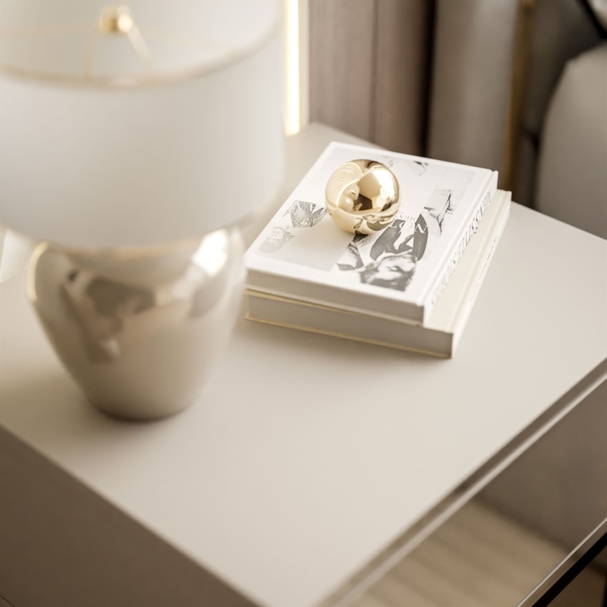 Szafka nocna BLANCO KASZMIR na stelażu