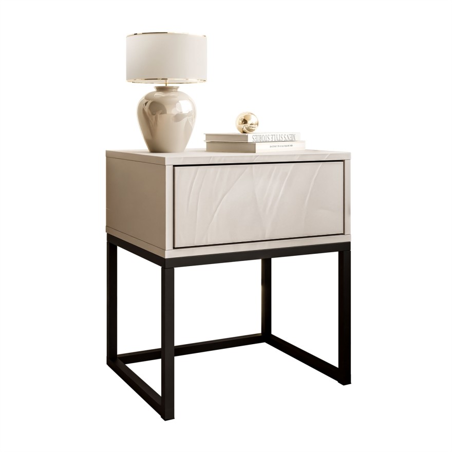 Szafka nocna BLANCO KASZMIR na stelażu