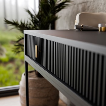 Toaletka MIDNIGHT na stelażu z lustrem i oświetleniem LED