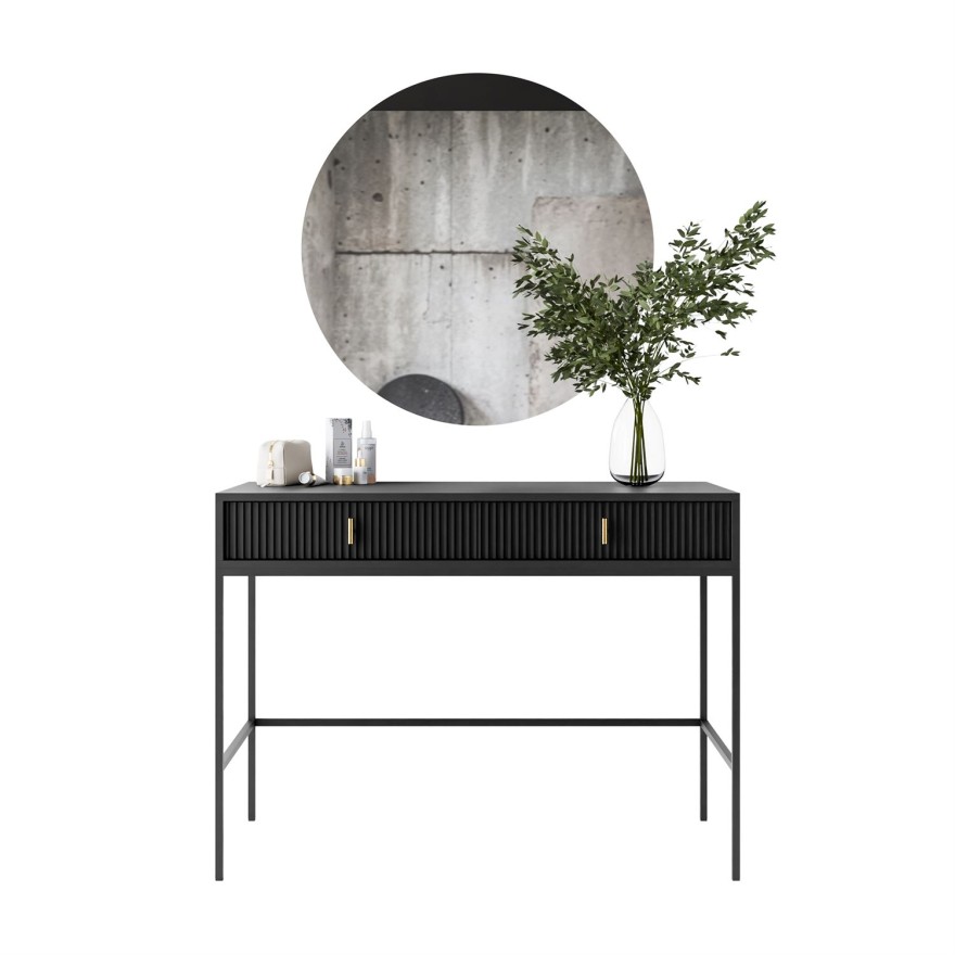 Toaletka MIDNIGHT na stelażu z lustrem i oświetleniem LED