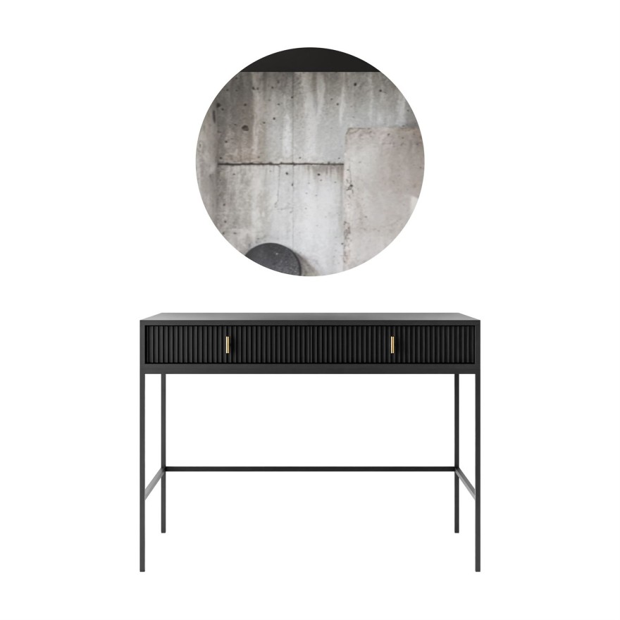 Toaletka MIDNIGHT na stelażu z lustrem i oświetleniem LED