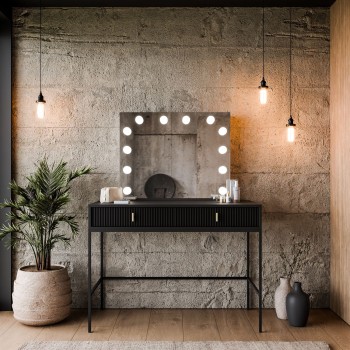 Toaletka MIDNIGHT ELITE z lustrem LED na stelażu