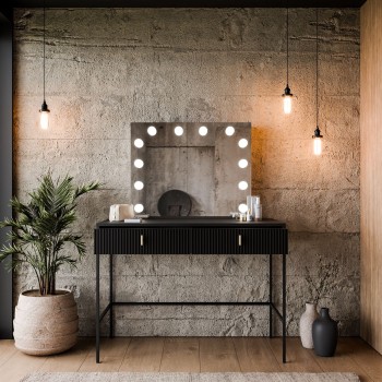 Toaletka MIDNIGHT ELITE z lustrem LED na stelażu