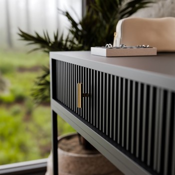 Toaletka MIDNIGHT ELITE z lustrem LED na stelażu