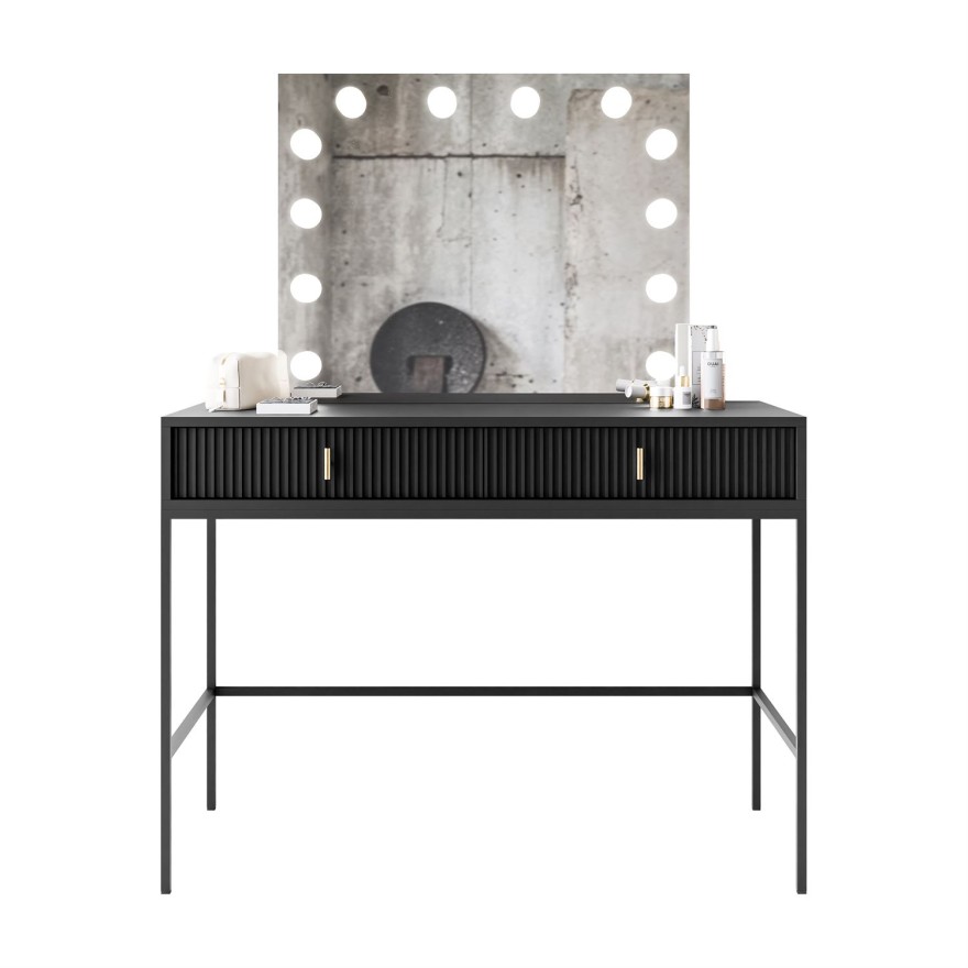 Toaletka MIDNIGHT ELITE z lustrem LED na stelażu