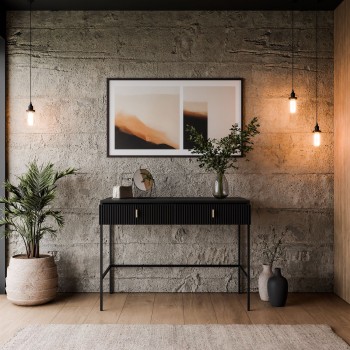 Konsola MIDNIGHT z szufladami na stelażu
