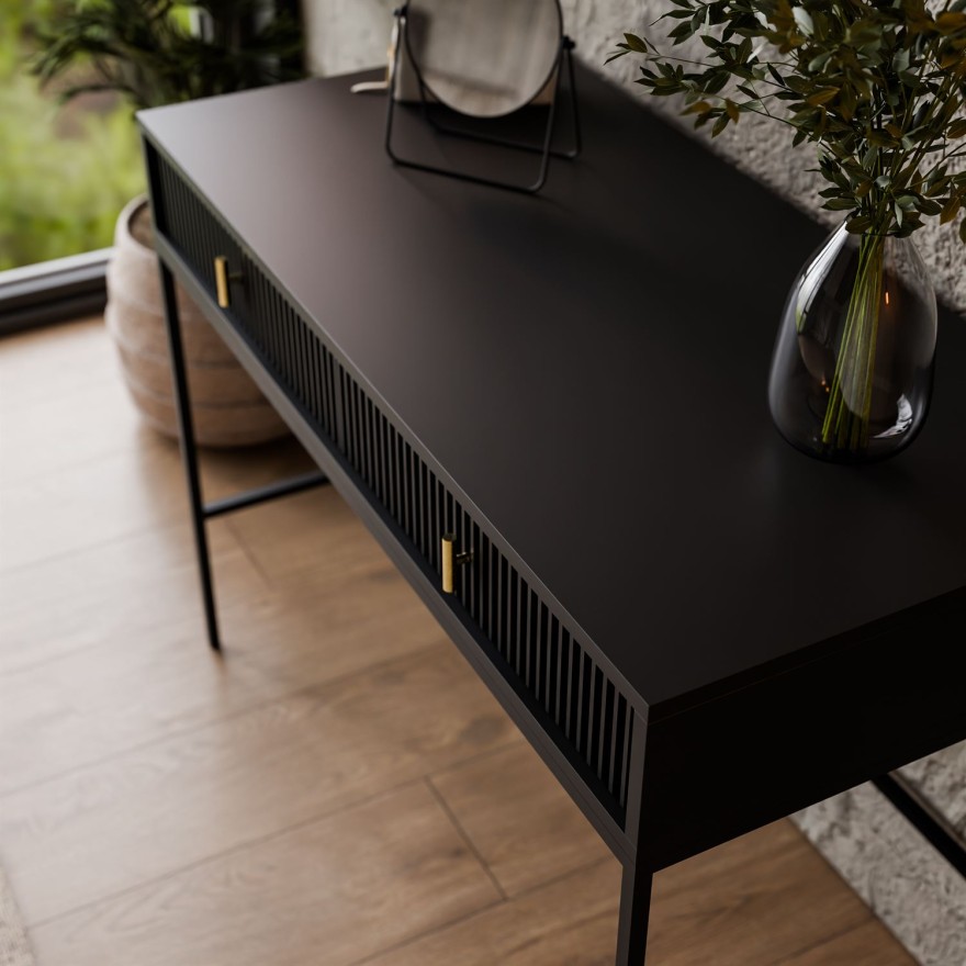 Konsola MIDNIGHT z szufladami na stelażu