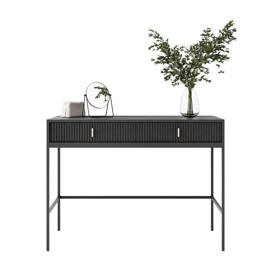 Konsola MIDNIGHT z szufladami na stelażu