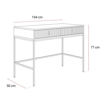 Konsola MIDNIGHT z szufladami na stelażu