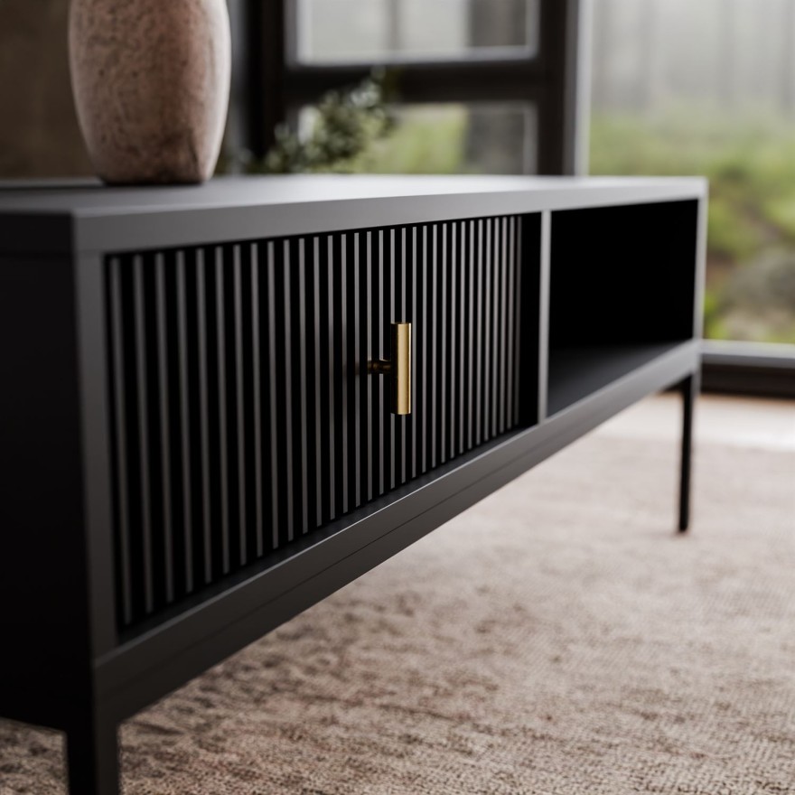 Ława stolik kawowy MIDNIGHT z szufladą na stelażu