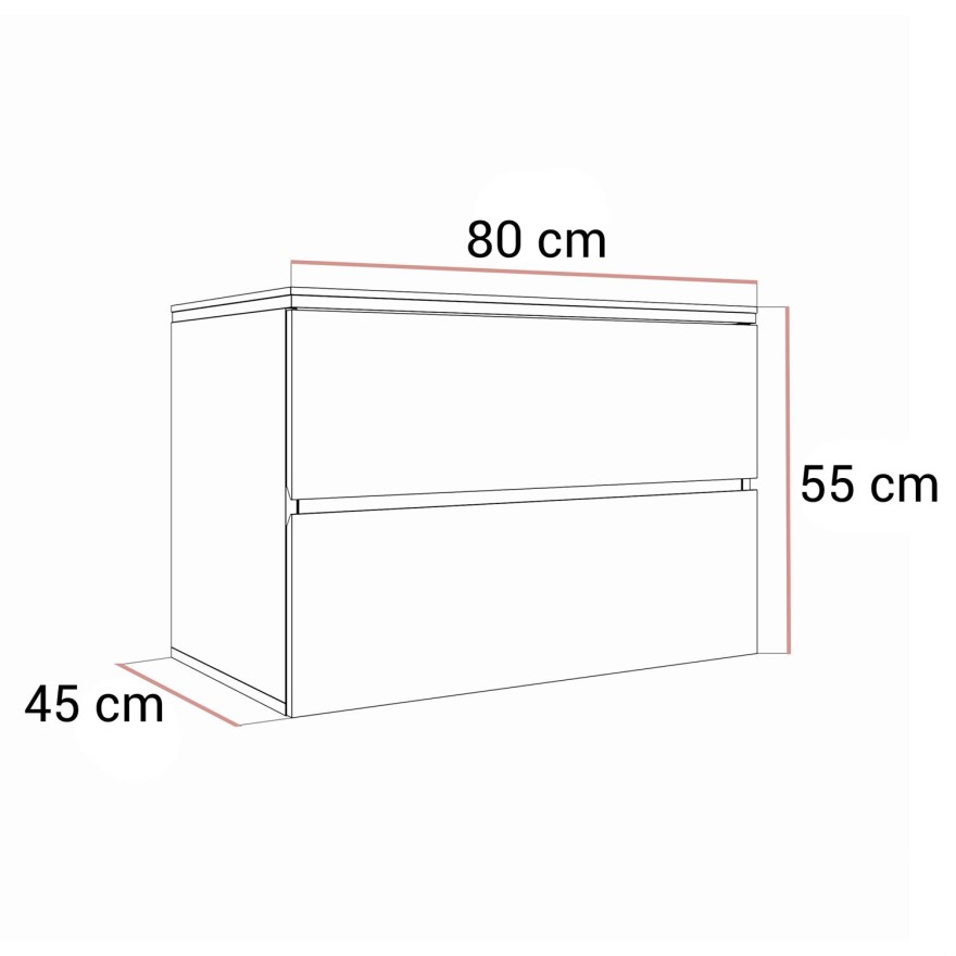 Szafka łazienkowa AURORA SILVER