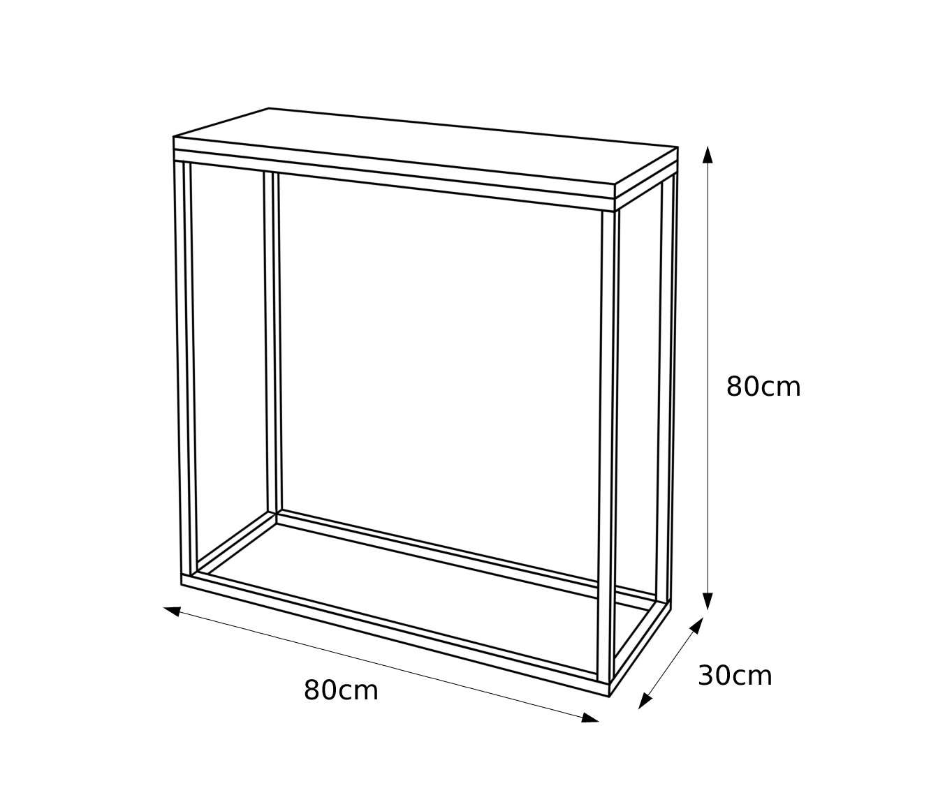 Konsola MODERN GRIGIA II 80/100 cm