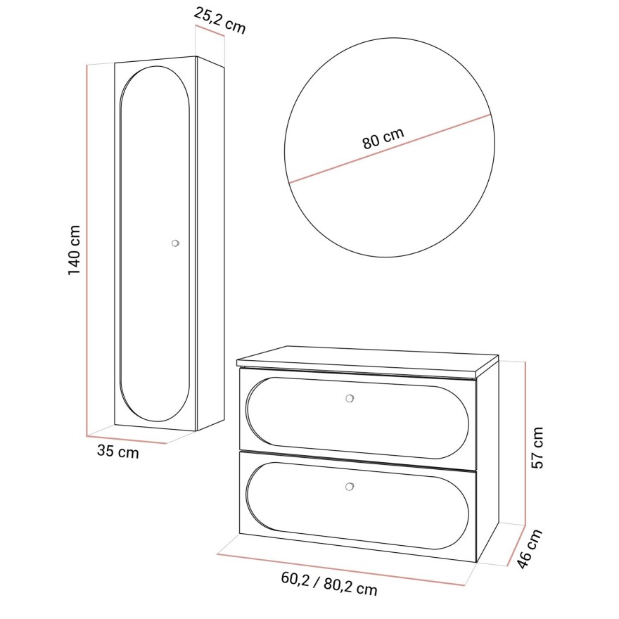 Szafka łazienkowa IVORY