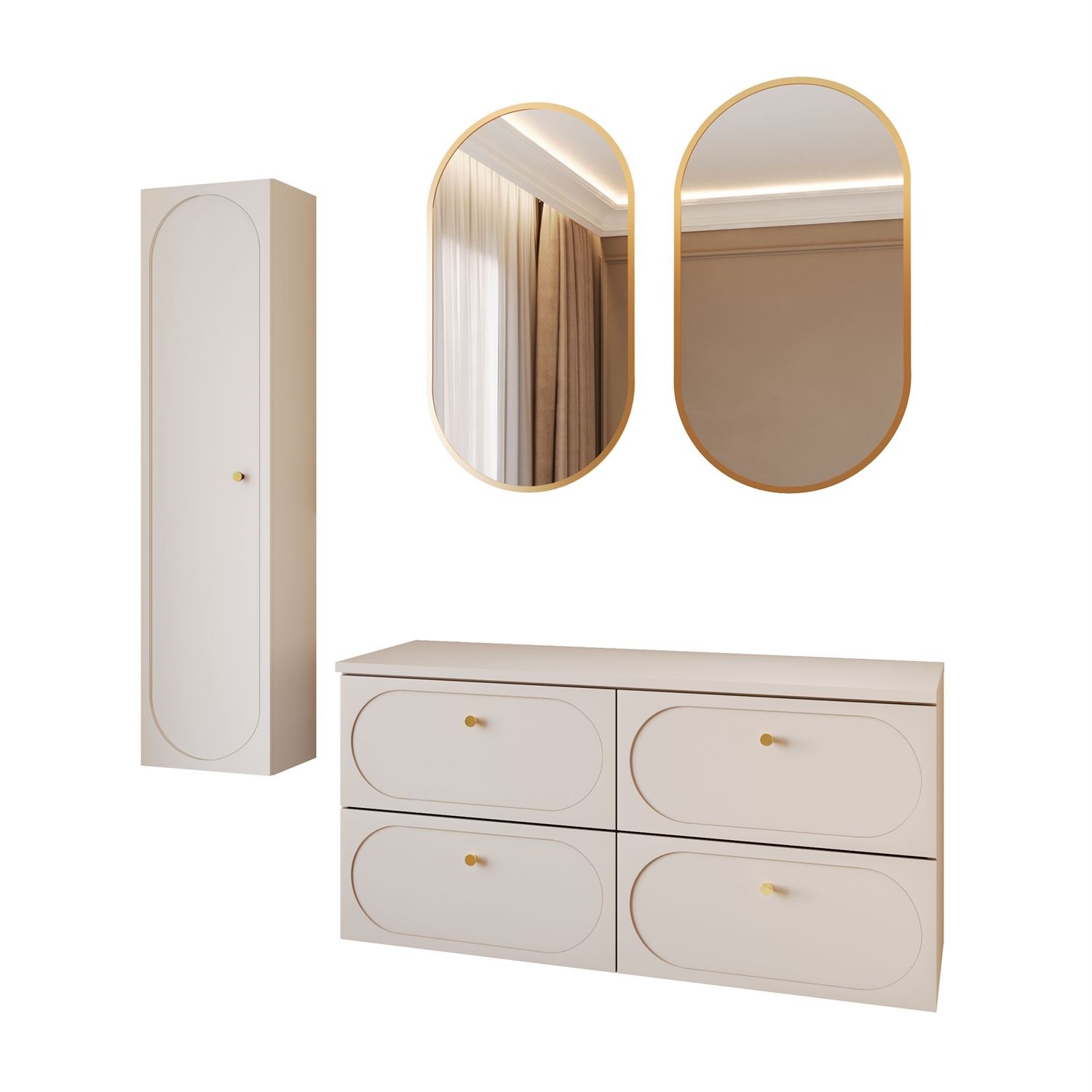 Zestaw łazienkowy IVORY II