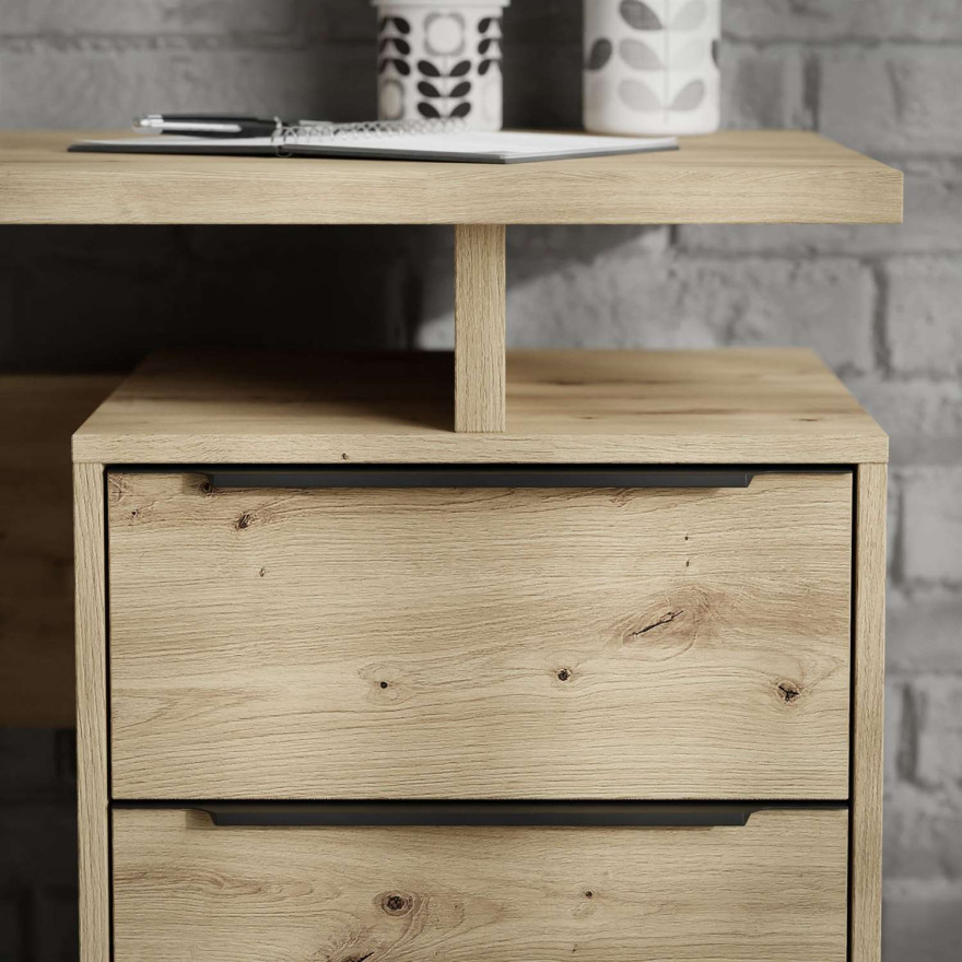 Biurko z szufladami ARTI dąb artisan Biurko z szufladami ARTI dąb artisan