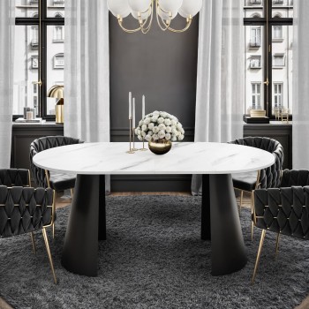 Okrągły stół rozkładany LAVA