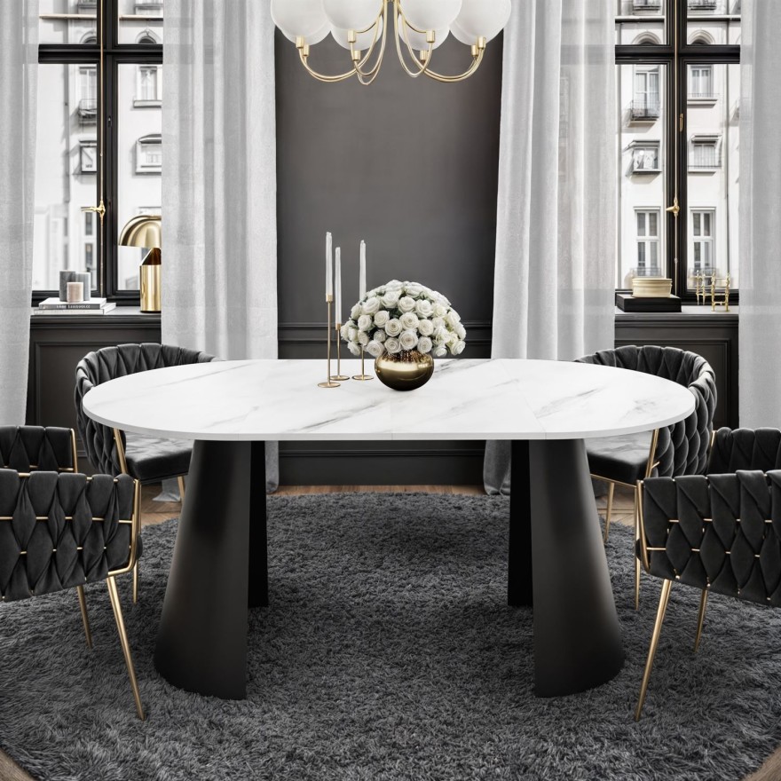 Okrągły stół rozkładany LAVA