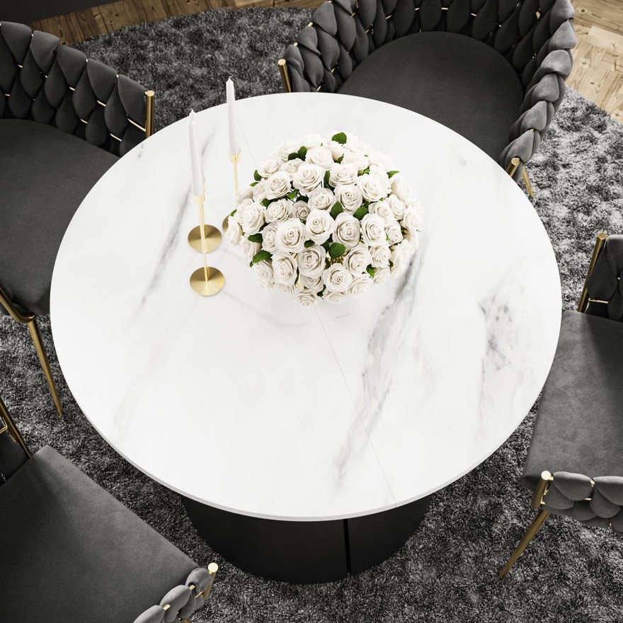 Okrągły stół rozkładany LAVA