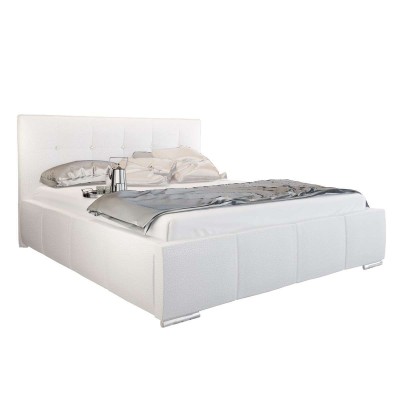 Łóżko tapicerowane STELLA z kryształkami 160x200 Madryt 920