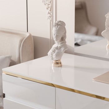 Biurko AURORA GOLD z szufladami