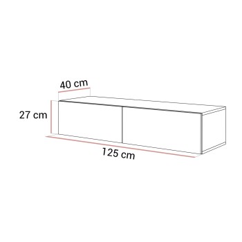 Szafka RTV CARMEN 125 podwieszana