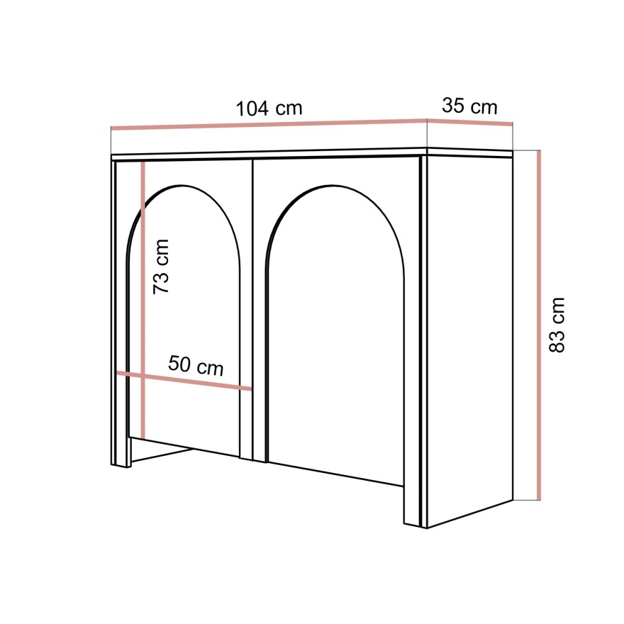 Dwudrzwiowa komoda ARIADNA
