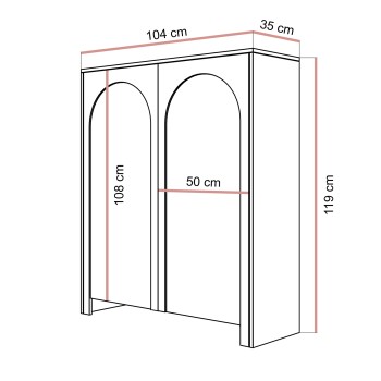Wysoka komoda ARIADNA
