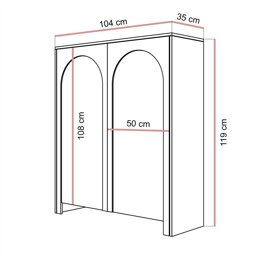 Wysoka komoda ARIADNA