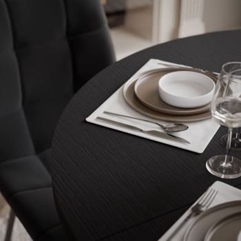 Zestaw do jadalni STÓŁ ELYA z czterema krzesłami