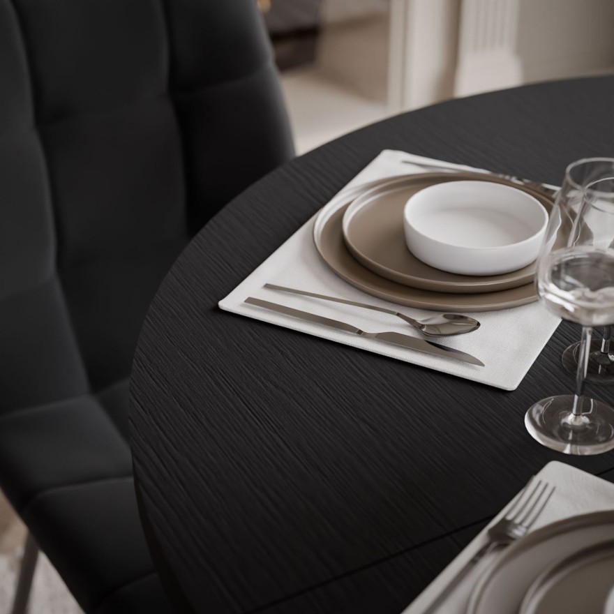 Zestaw do jadalni STÓŁ ELYA z czterema krzesłami