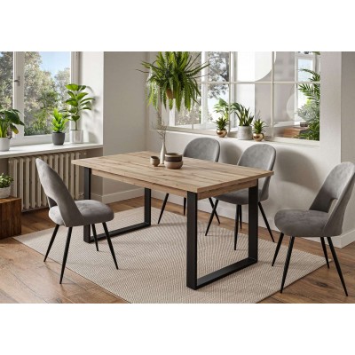 Zestaw ART ze stołem rozkładanym 150-198 i 4 krzesłami