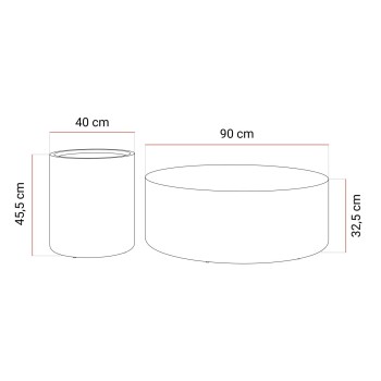 Zestaw stolików kawowych DUALO