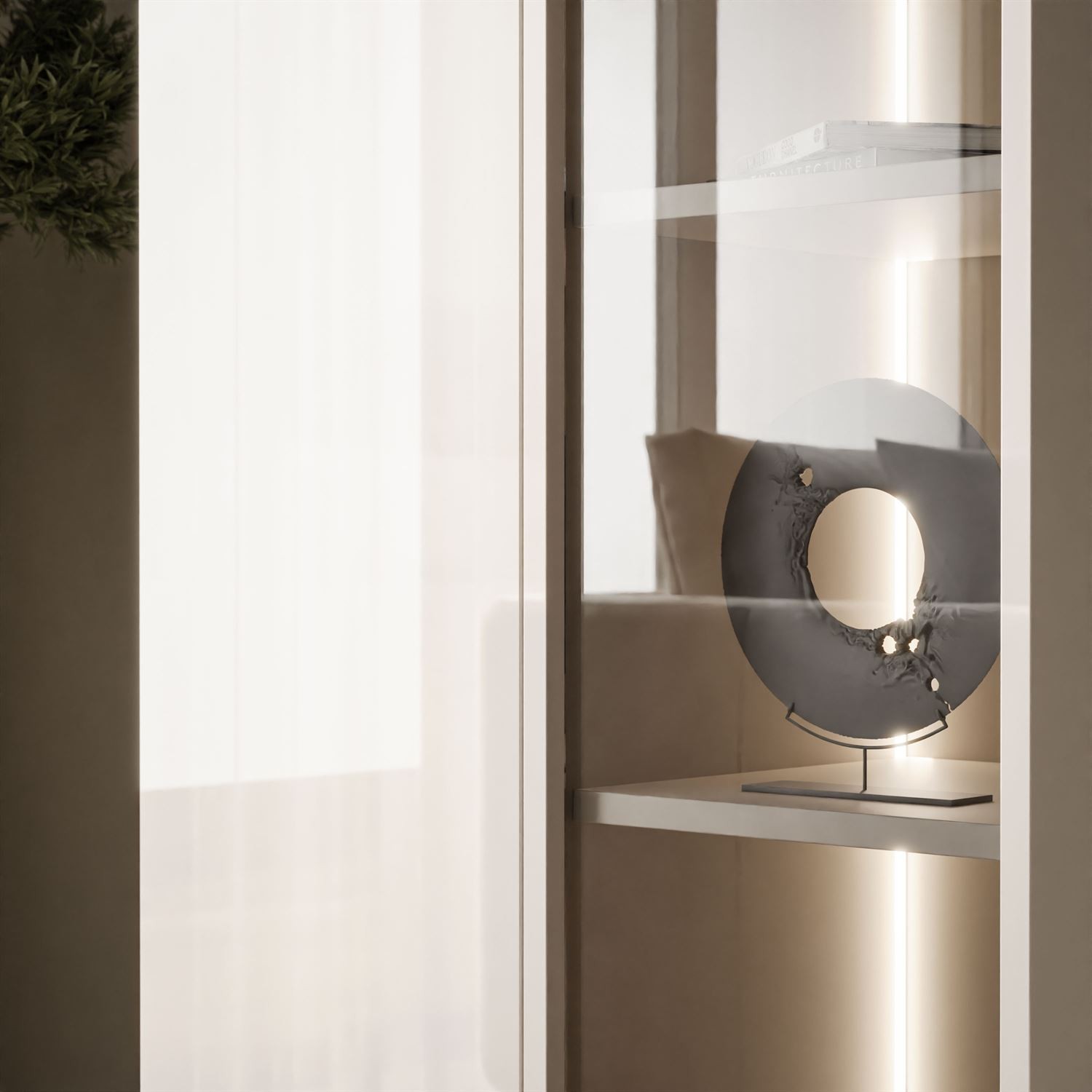 Witryna CARMEN na wysokich nóżkach LED