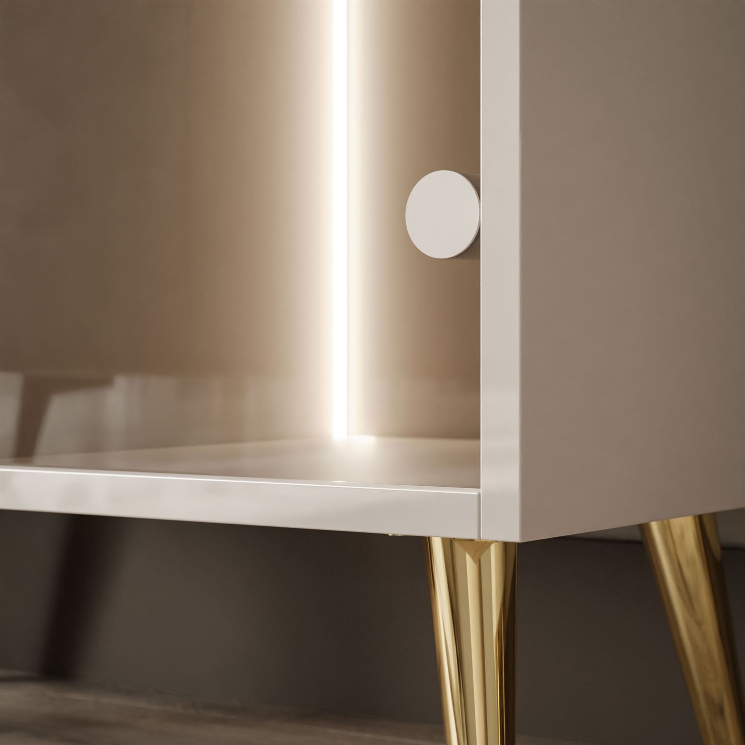 Witryna CARMEN na wysokich nóżkach LED