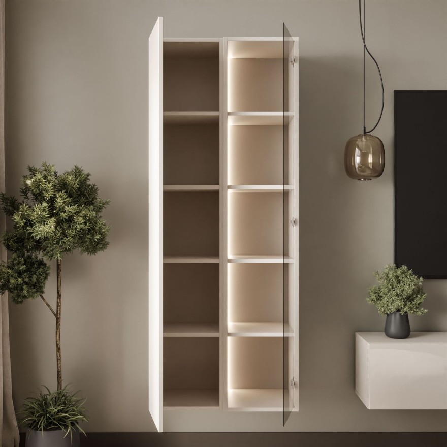 Podwieszana witryna CARMEN z oświetleniem LED