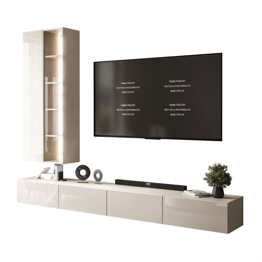 Wisząca meblościanka CARMEN z oświetleniem LED