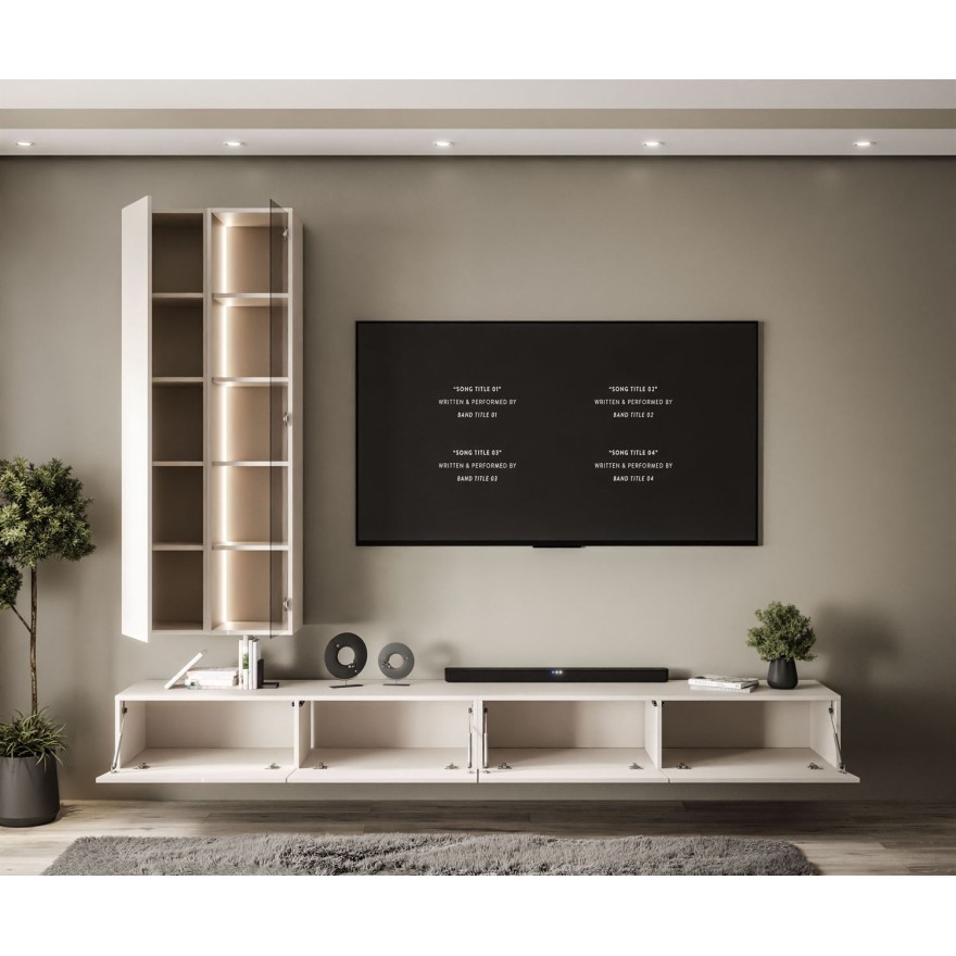 Wisząca meblościanka CARMEN z oświetleniem LED