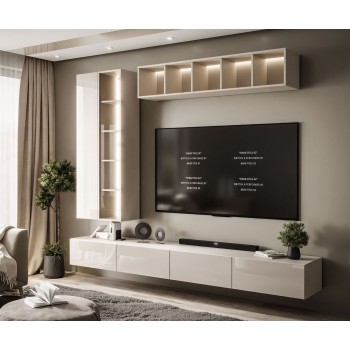 Wisząca meblościanka CARMEN II z oświetleniem LED