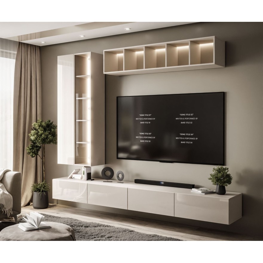 Wisząca meblościanka CARMEN II z oświetleniem LED