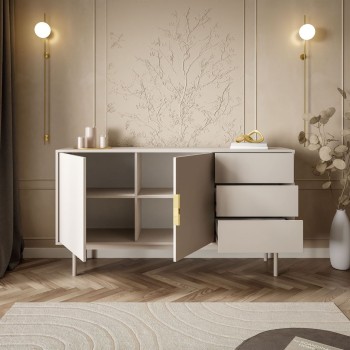 Dwudrzwiowa komoda MIRACLE 2D3S z szufladami