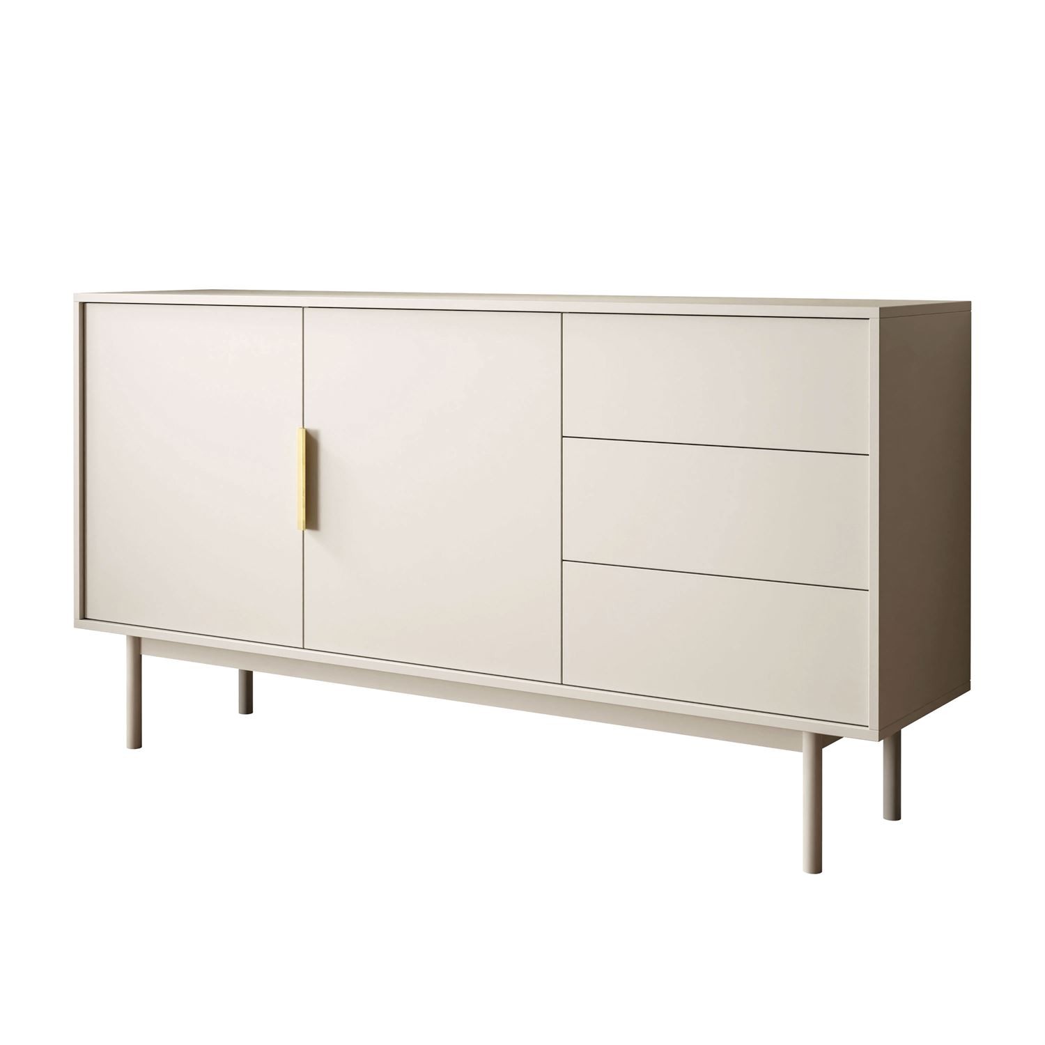 Dwudrzwiowa komoda MIRACLE 2D3S z szufladami